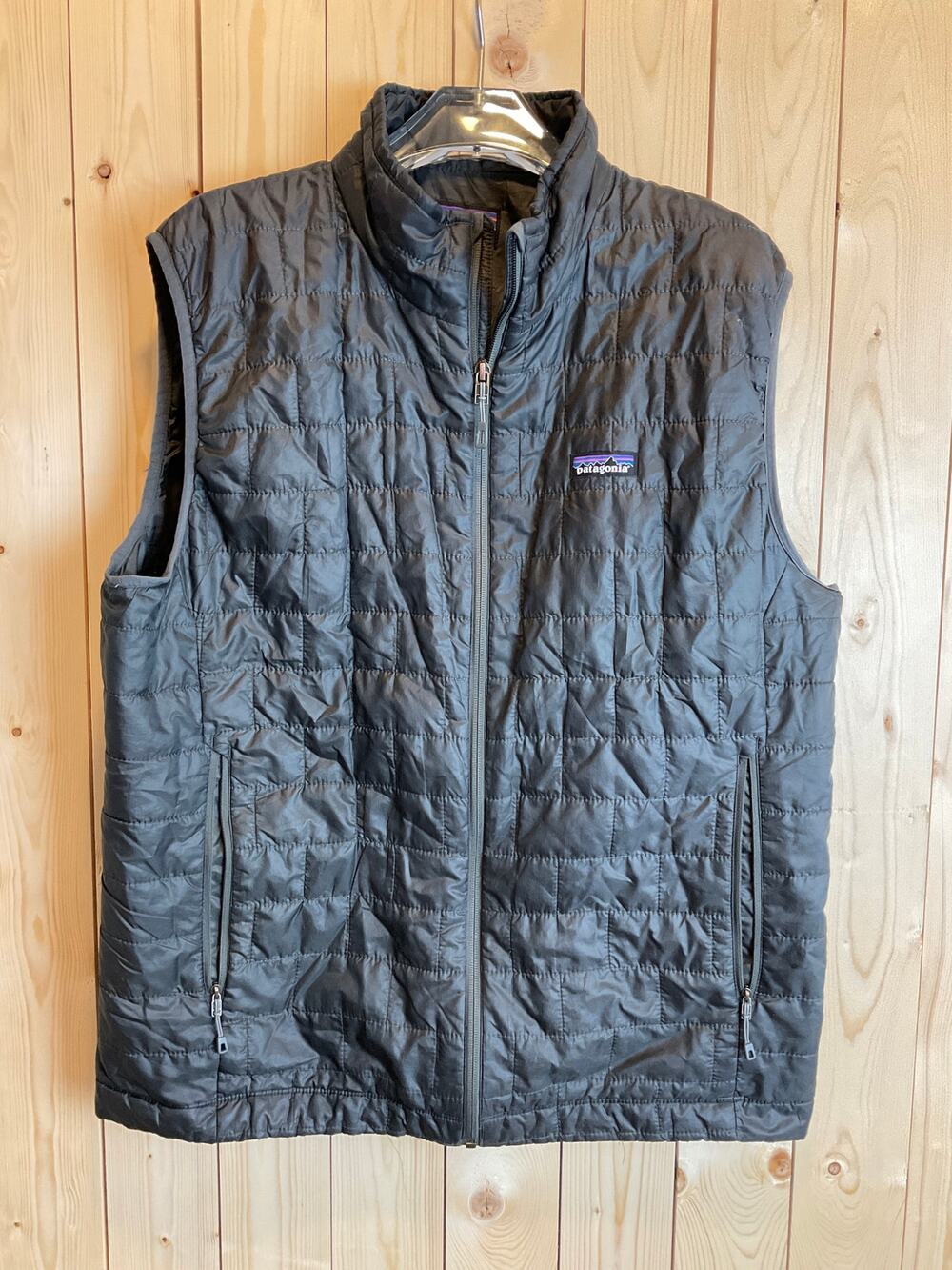 Patagonia Men's Nano Puff Vest, Charcoal Gray - Size L